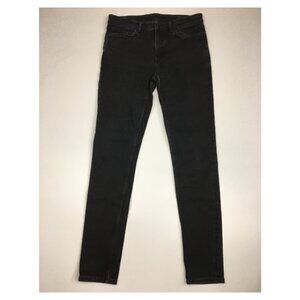 ALL SAINTS Black Wash GRACE 5 Pocket Logo Hardware Jeans